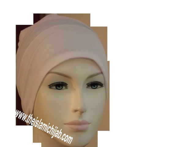 Plain white Hijab underscarf